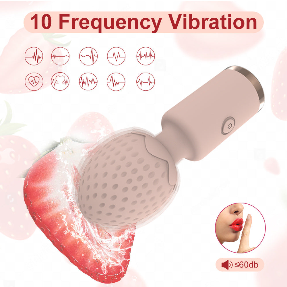 Mini-Vibromasseur 11,6 cm – Mini-Wandvibrator für Frauen – Personaltherapeutischer Masseur – Wiederaufladbar über USB – Diskretes Sextoy