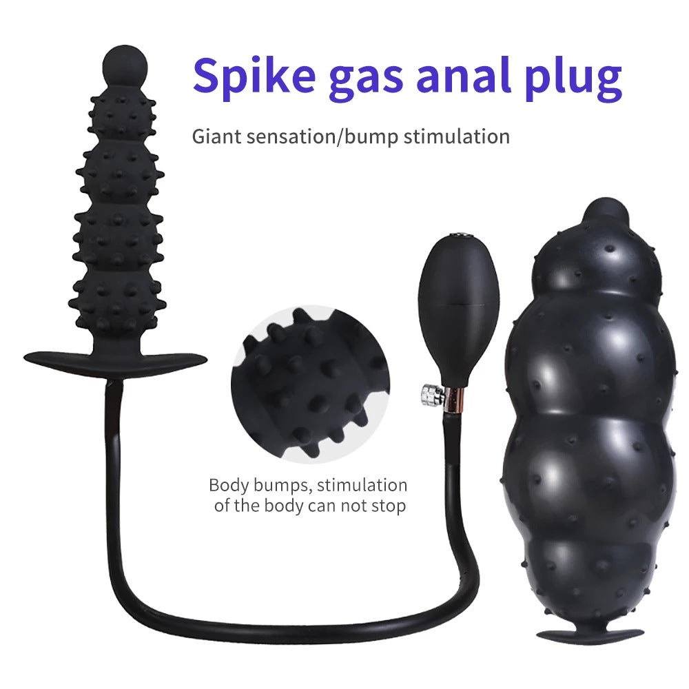 Puffer Inflatable anal Plug - Black
