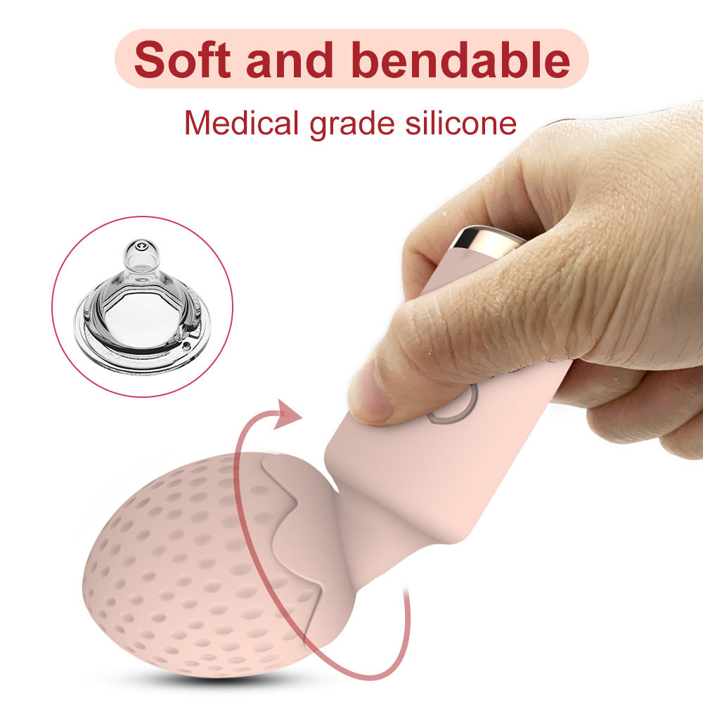 Mini-Vibromasseur 11,6 cm – Mini-Wandvibrator für Frauen – Personaltherapeutischer Masseur – Wiederaufladbar über USB – Diskretes Sextoy