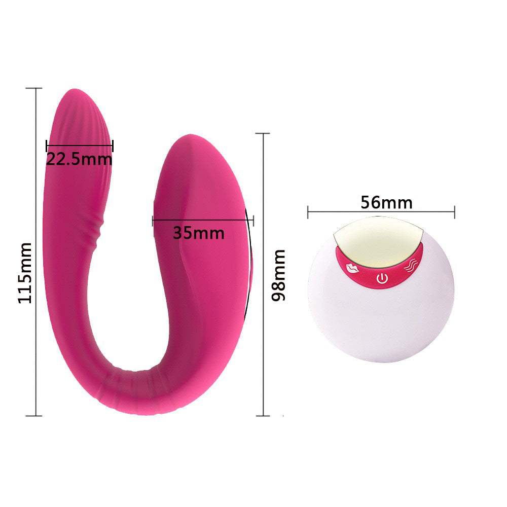 Vibromasseur mit Luftdruck für Paare