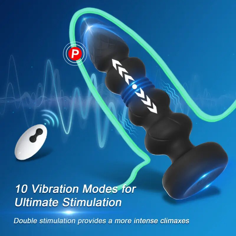 Remote Control Thrusting Vibrating Butt Plug
