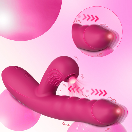 Thrust Wave Thrusting & Sucking Rabbit Vibrator