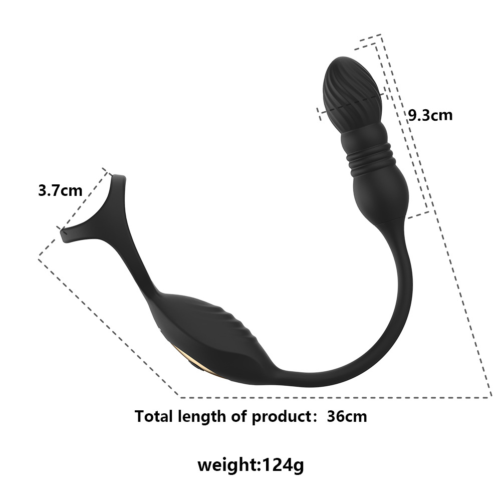Vibrating Anal Plug Vibrator - Prostate Massagers - Remote Control Sex Toys for Men