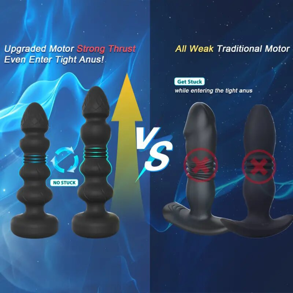 Remote Control Thrusting Vibrating Butt Plug