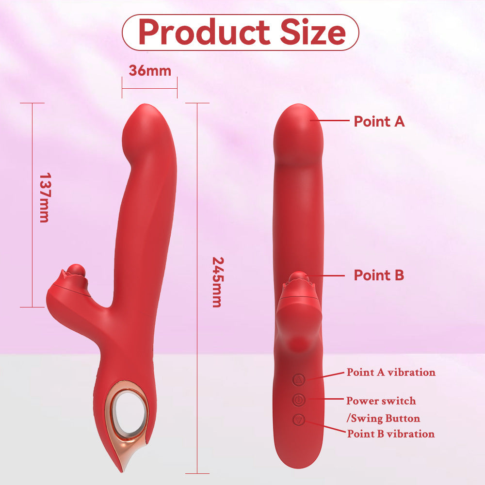 Interactive Rabbit Vibrator with Thrusting Beads