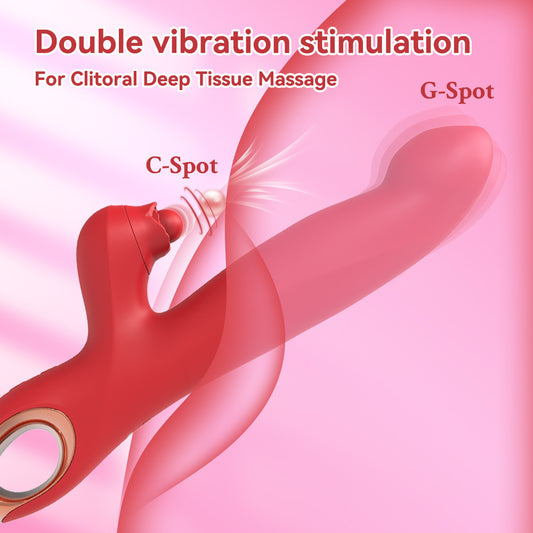 Interactive Rabbit Vibrator with Thrusting Beads