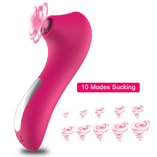 Clitoris Sucker - Mini Clitoral Stimulator with 10 Modes - Pink