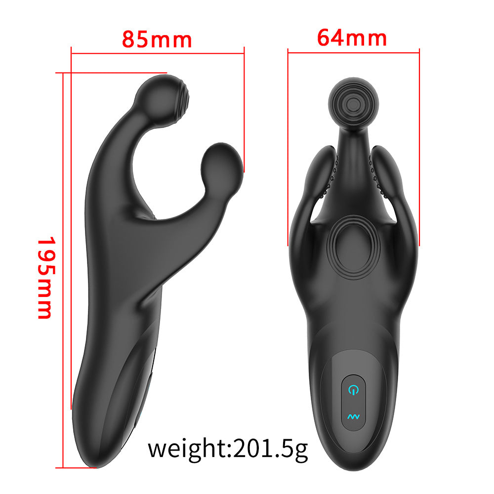 Godzilla three-pronged pat vibration egg prostate massager