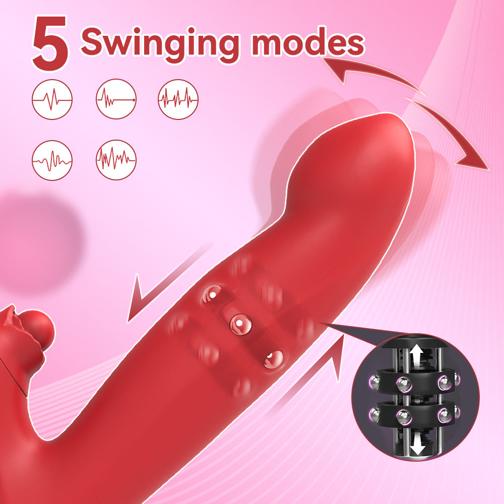 Interactive Rabbit Vibrator with Thrusting Beads