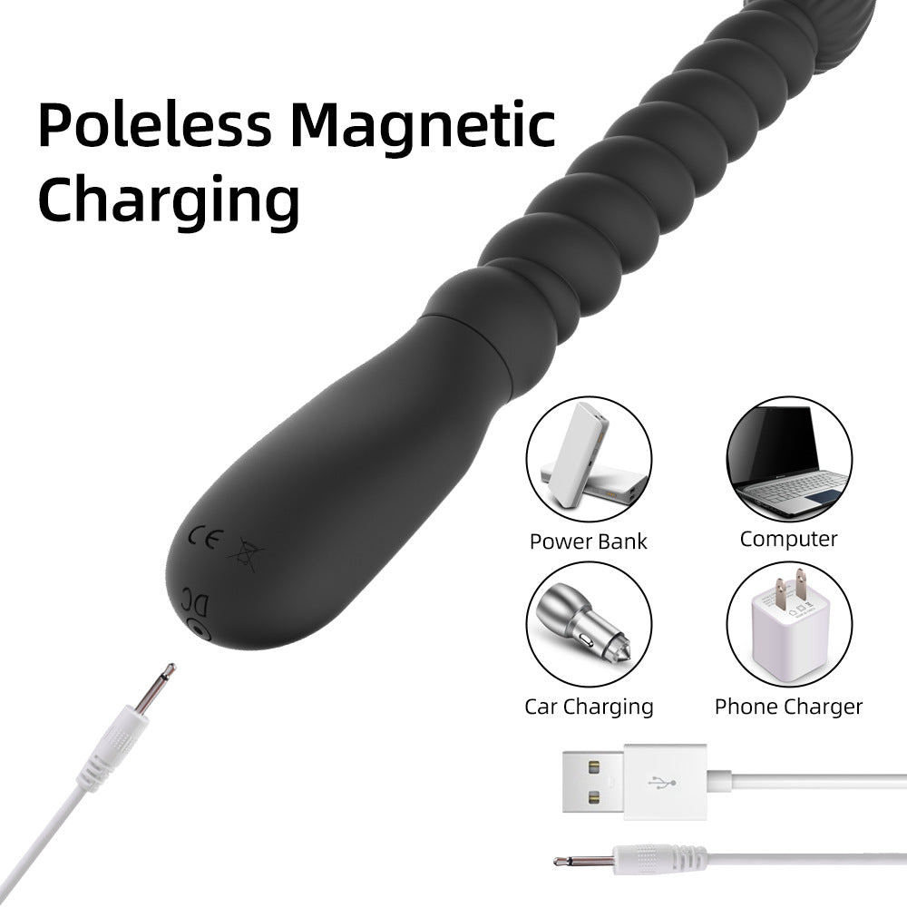 Extra Quiet Posable Silicone Anal Beads