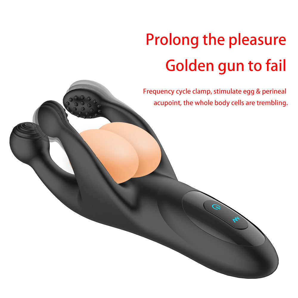 Godzilla three-pronged pat vibration egg prostate massager