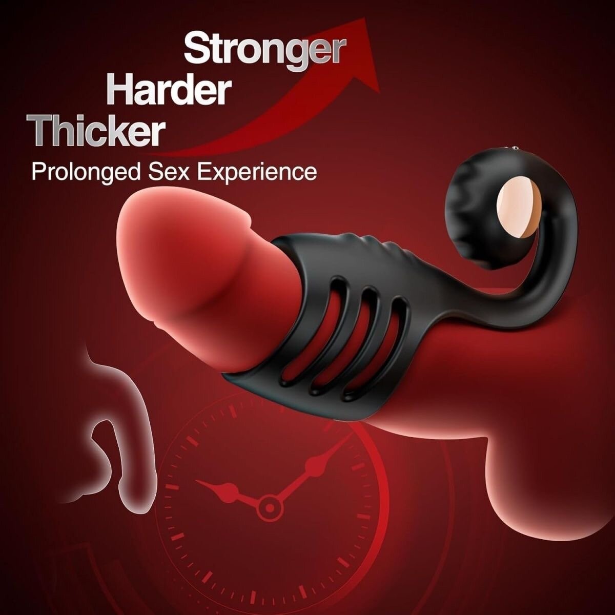 Vibrating Cock Ring Sleeve with Snail-Shaped Vibrator Male Snail Armor Sex Toy
