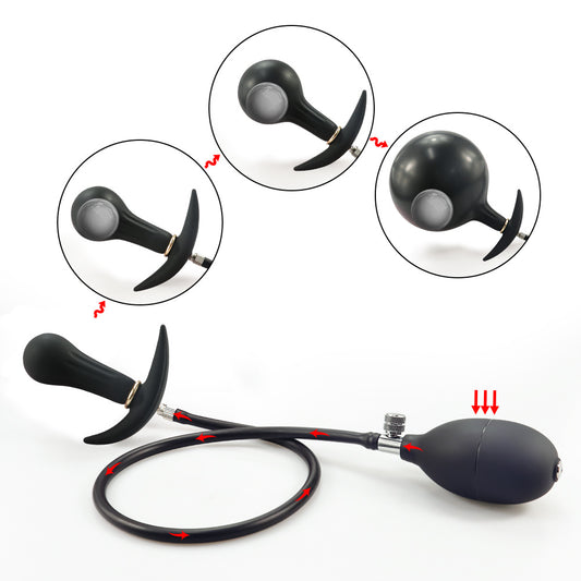 Expandable Silicone Inflatable Anal Plug