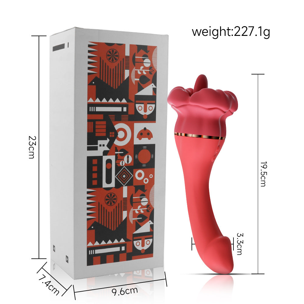 Rose Sex Toy Clitoral Vibe Vibrating Dildo Adult Toy for Women