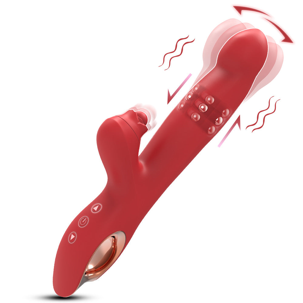 Interactive Rabbit Vibrator with Thrusting Beads