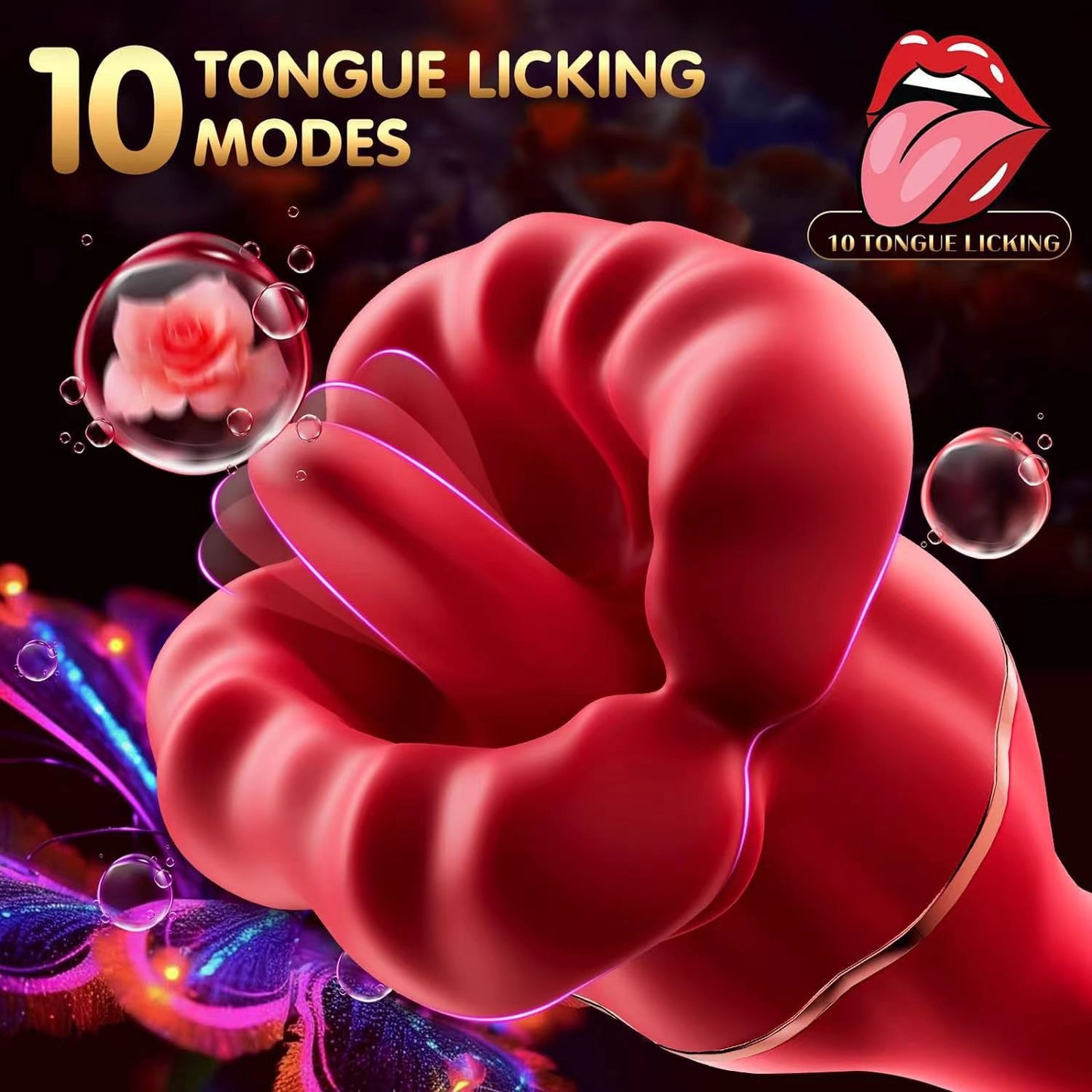 Rose Sex Toy Clitoral Vibe Vibrating Dildo Adult Toy for Women