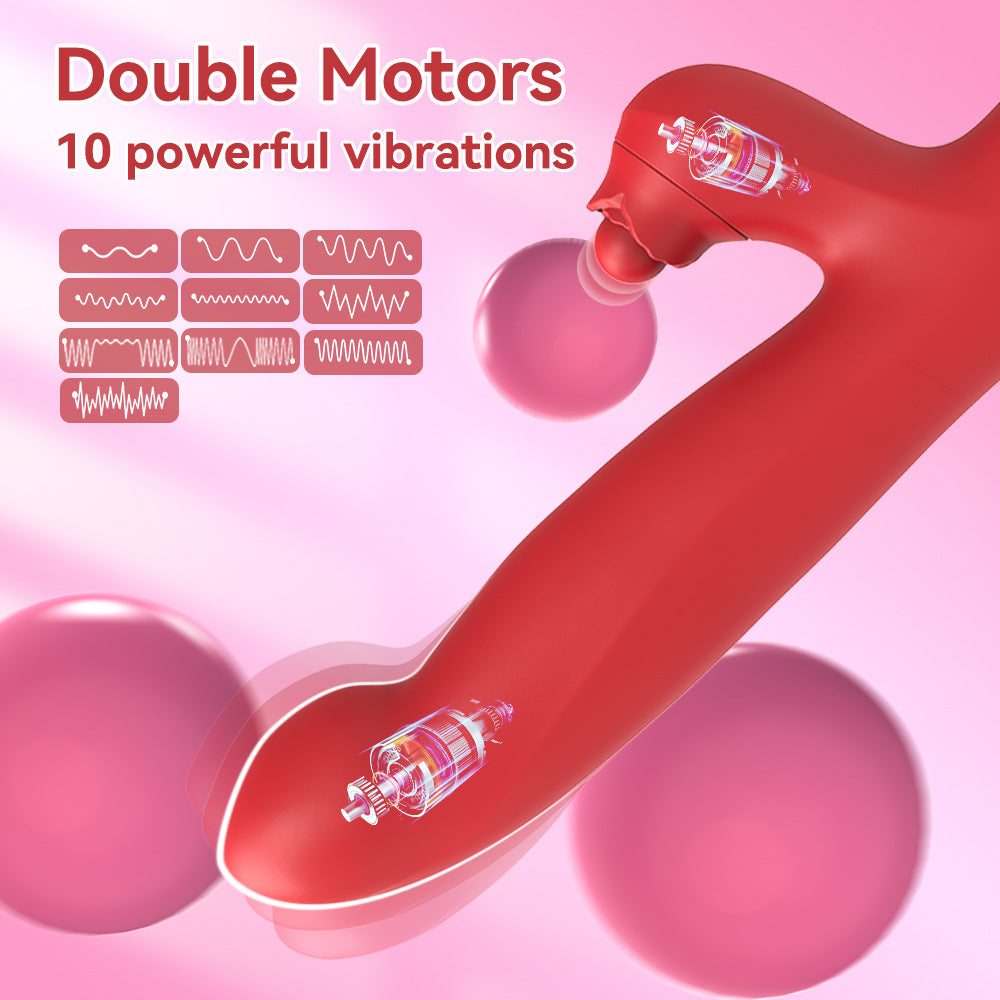 Interactive Rabbit Vibrator with Thrusting Beads