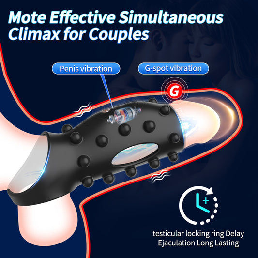 Vibrating Triple Cock Ring Couples Vibrator