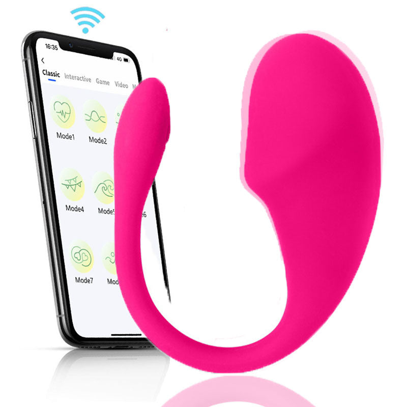 Powerful Clitoral Vibrator - Connected Vibrating Egg - Portable G-Spot Vibrator for Women - Remote-Controlled Clitoral Stimulator