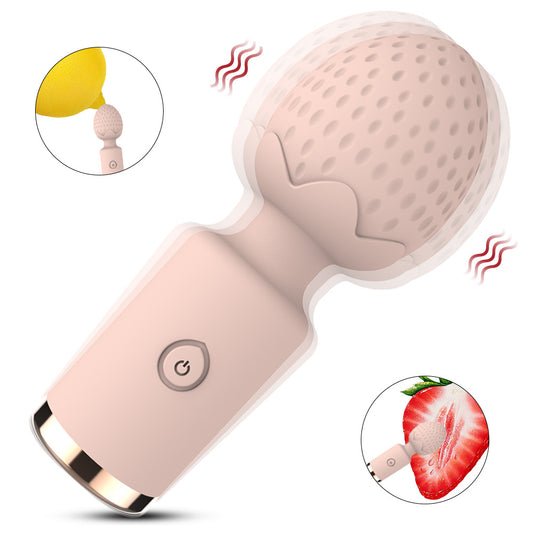 Mini Vibromasseur 11.6cm - Mini Wand Vibromasseur pour femme - Masseur thérapeutique personnel - Rechargeable par USB - Sextoy discret