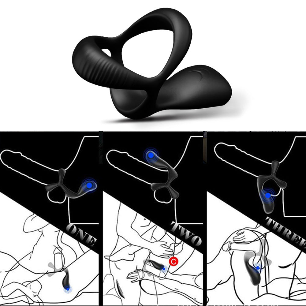 Vibrant Silicone Penile Ring in Black