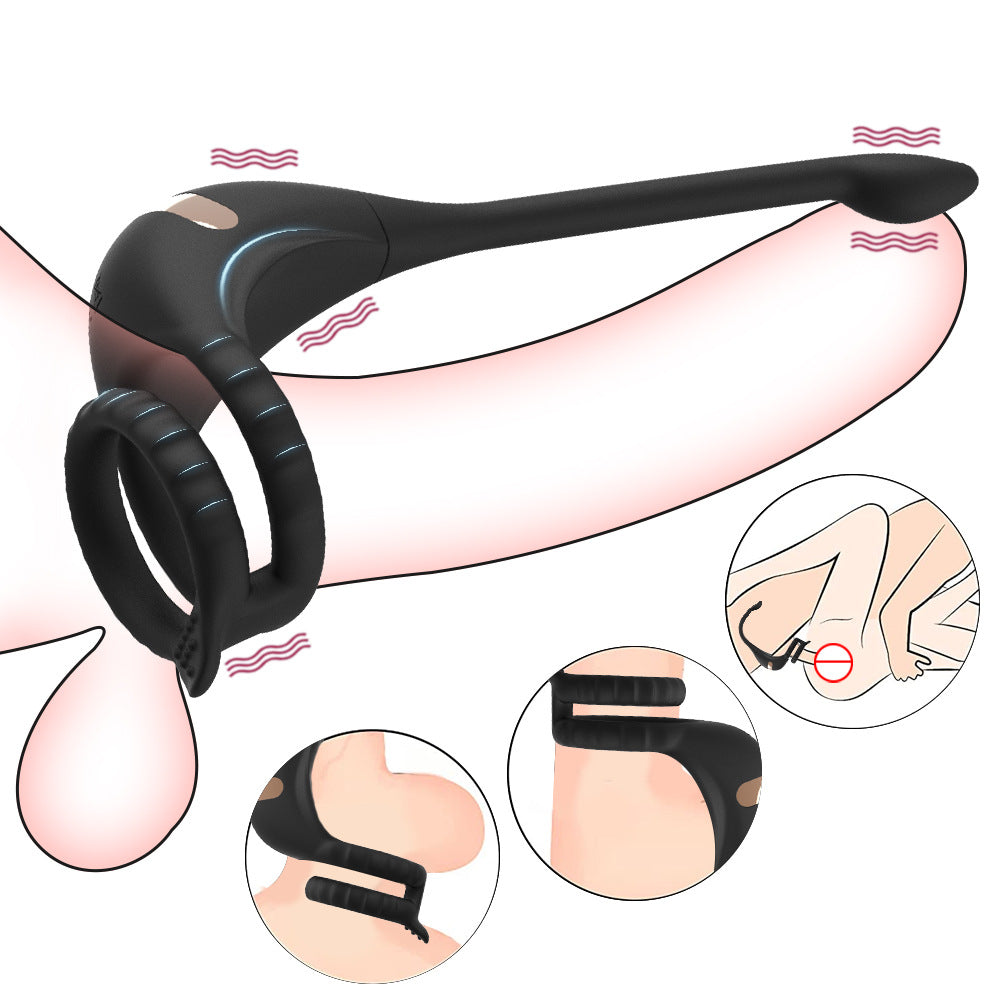 3 DE 1 Plug Anal - Vibrant Prostata-Anal mit Fernbedienung - Schwarz
