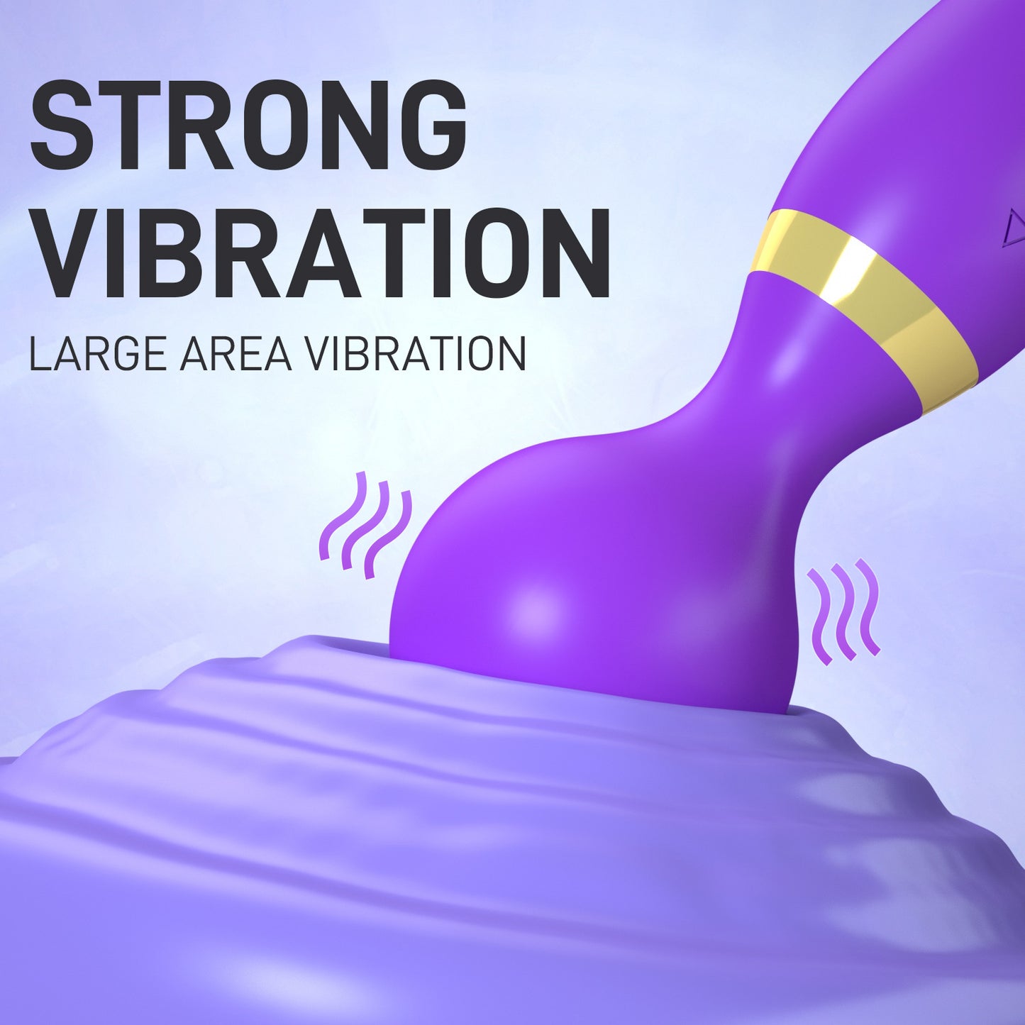 Vibromasseur 22cm 2-Way Wand Vibro Masseur sans fil avec 20 modes de vitesses ultra-puissantes - 8 Vitesses Masseur thérapeutique personnel - Rechargeable par USB