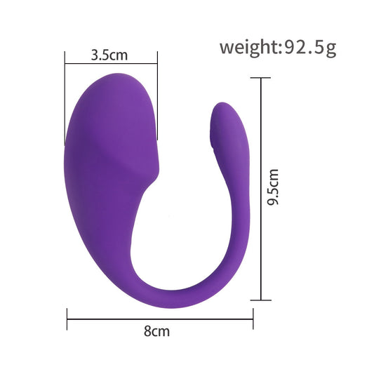 Leistungsstarker Klitoris-Vibromasseur L'oeuf Vibrant Connecté - Tragbarer Punkt-G-Vibrator für Frauen - Klitoris-Stimulator aus der Ferne