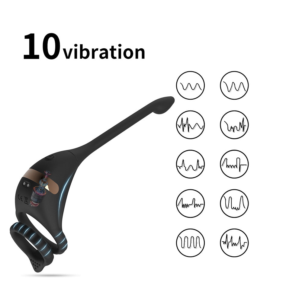 3 DE 1 Plug Anal - Vibrant Prostata-Anal mit Fernbedienung - Schwarz