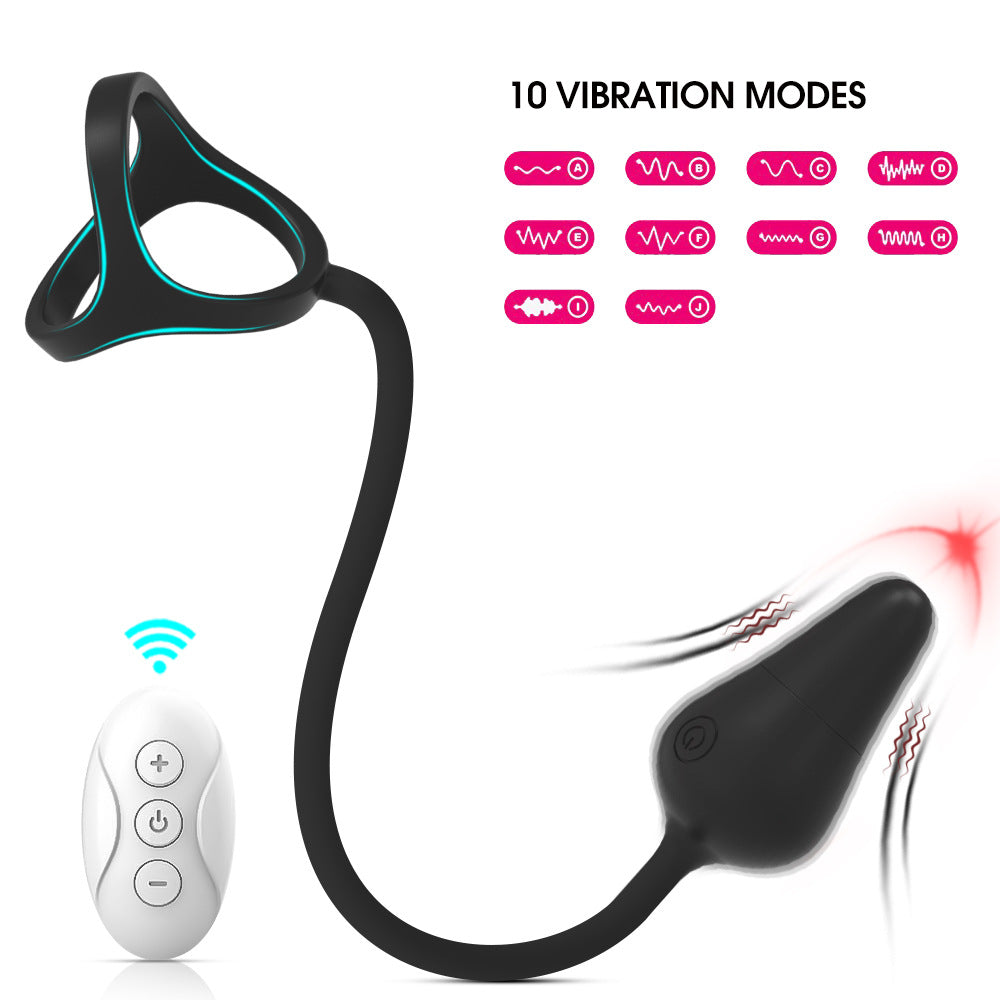 Sextoys Masseurs de Prostate vibromasseurs mit Anneau Pénien mit Telecommande