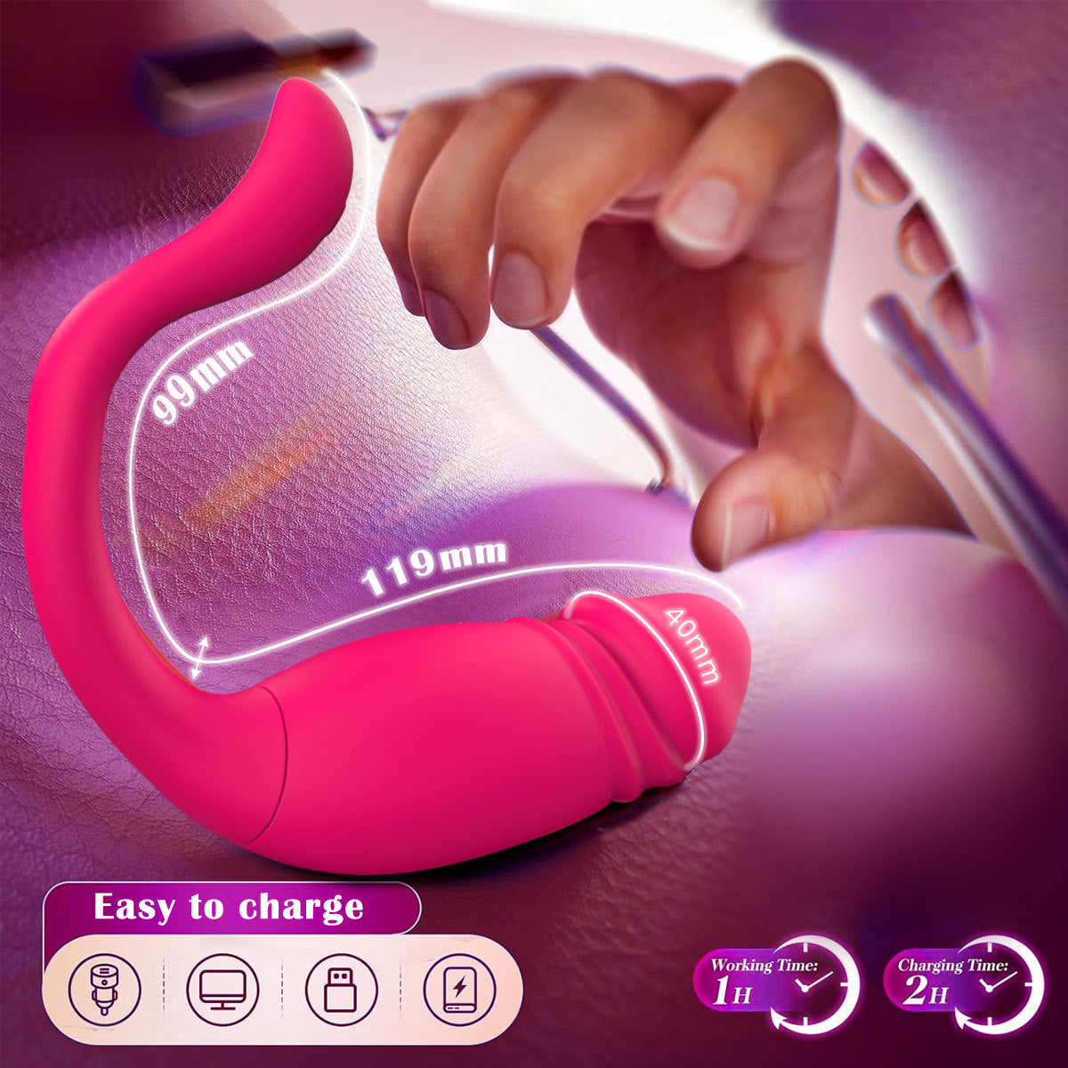App Controlled Thrusting Egg Vibrator