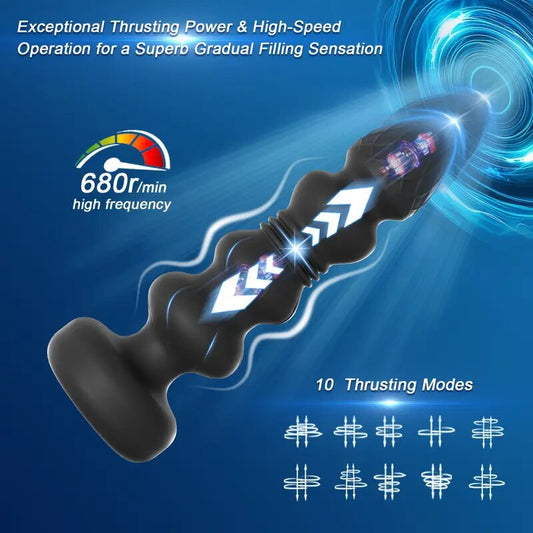 Remote Control Thrusting Vibrating Butt Plug