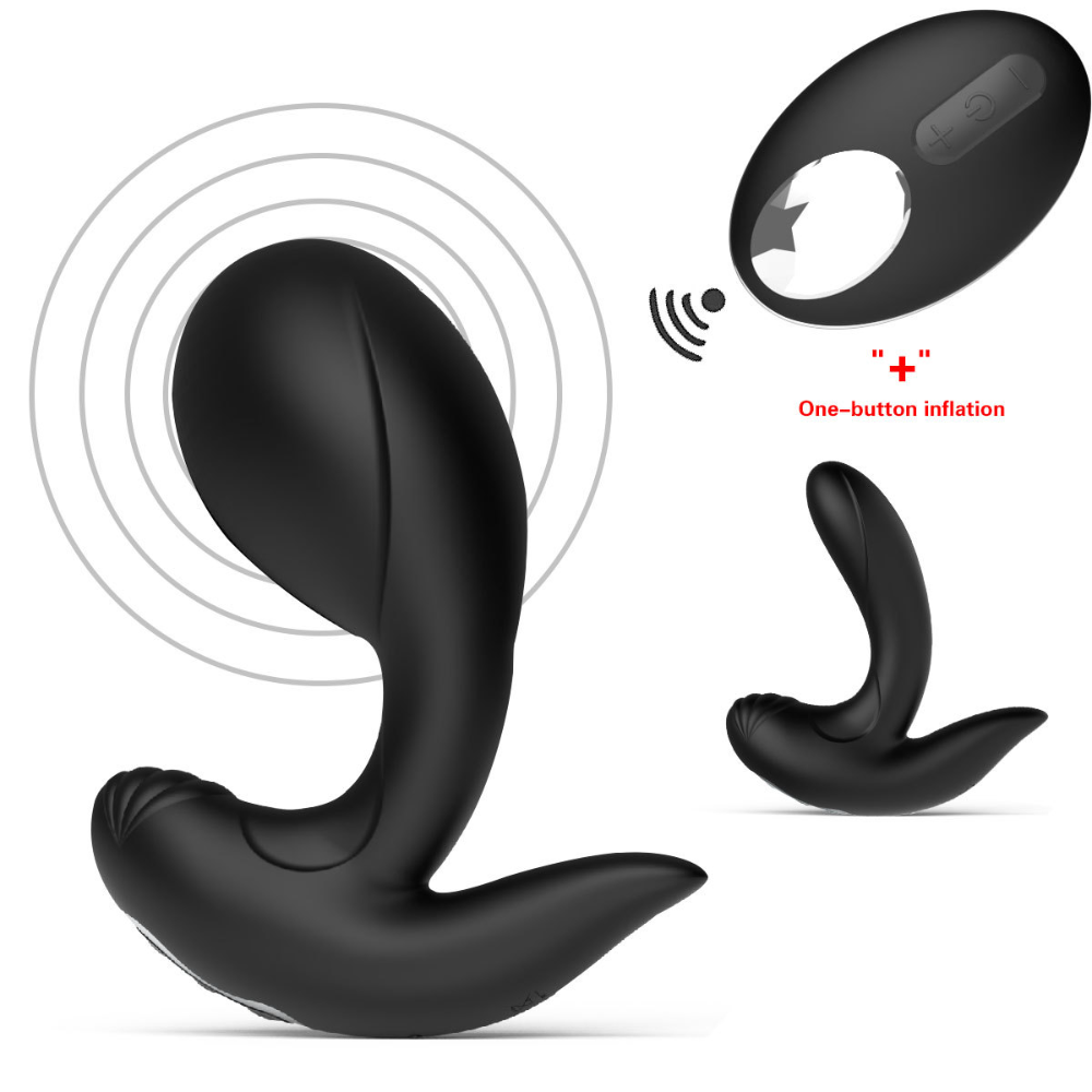 Automatic Inflatable Vibrating Butt Plug
