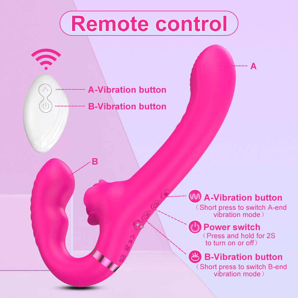Vibromasseur Clitoris Point G et Haute Fréquence 3 en 1 - A double moteur avec télécommande - Stimulateur de Clitoris Rechargeable et Etanche