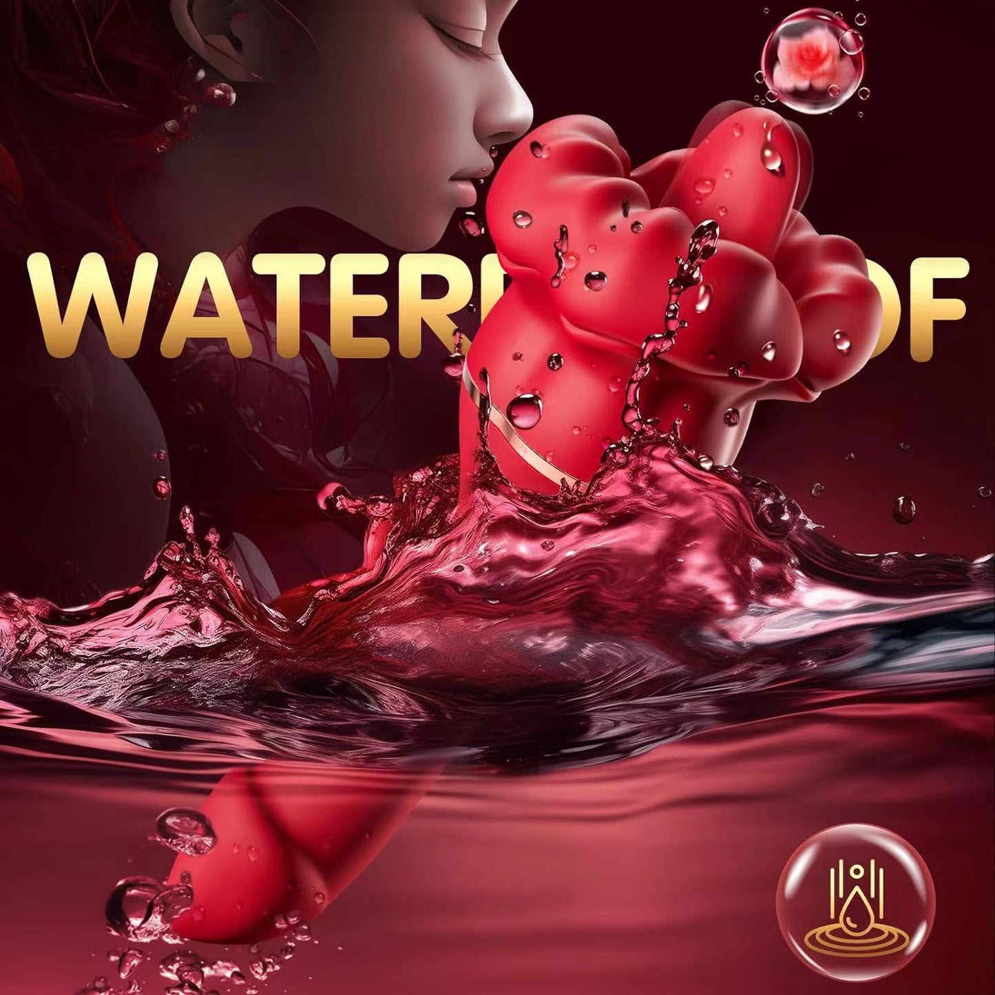 Rose Sex Toy Clitoral Vibe Vibrating Dildo Adult Toy for Women