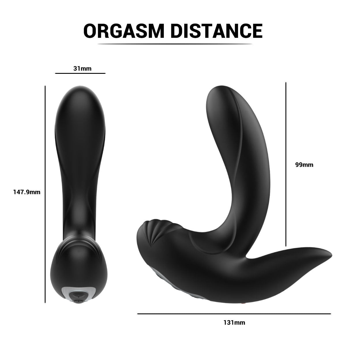 Automatic Inflatable Vibrating Butt Plug