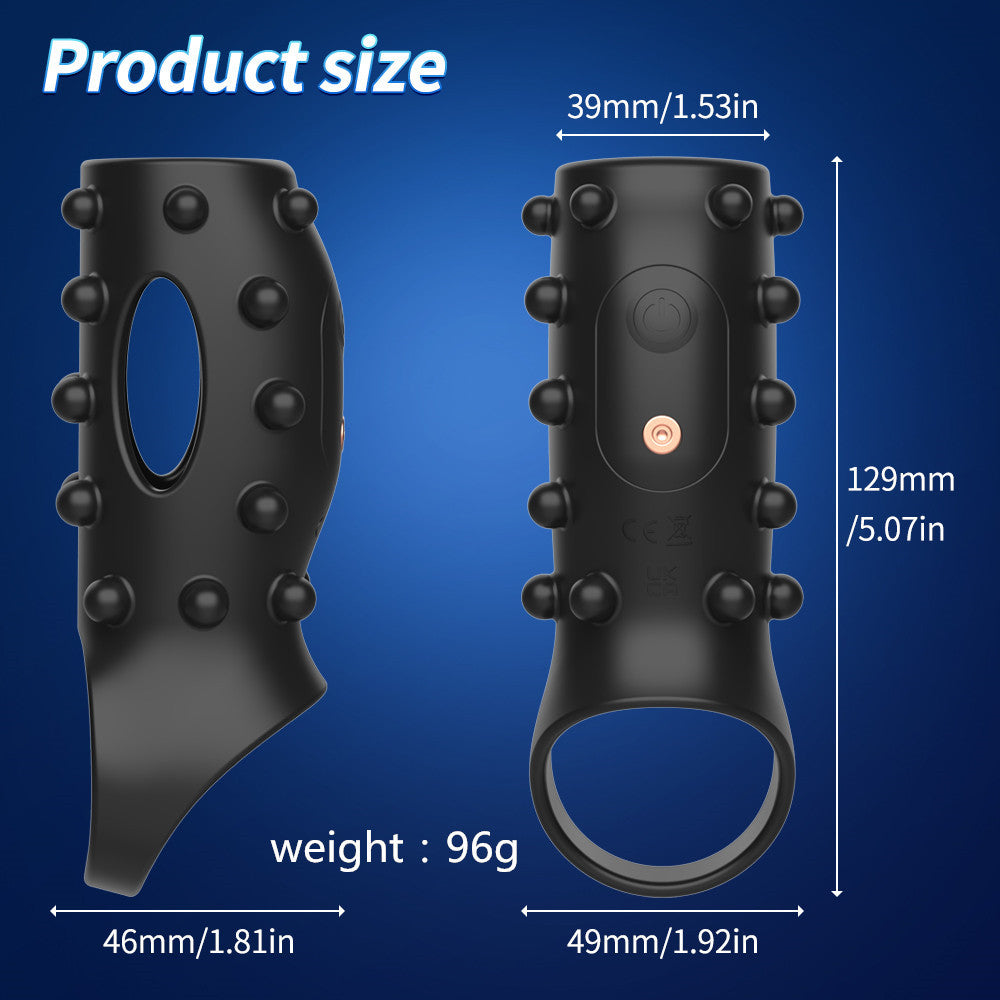 Vibrating Triple Cock Ring Couples Vibrator