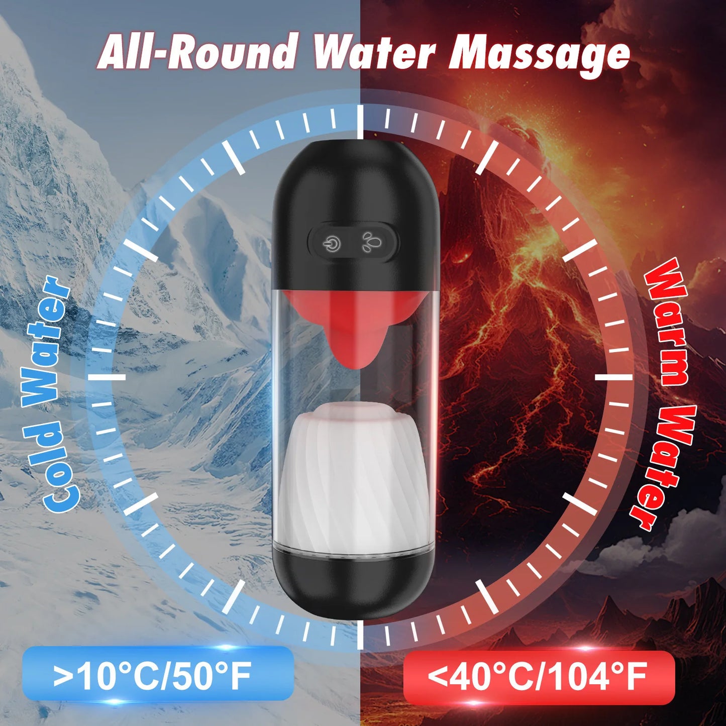 Masturbateurs masculins, Sextoys, Masturbateur masculin automatique, Masturbateur masculin avec 9 modes, Vibromasseur à pénis enveloppé à 360°