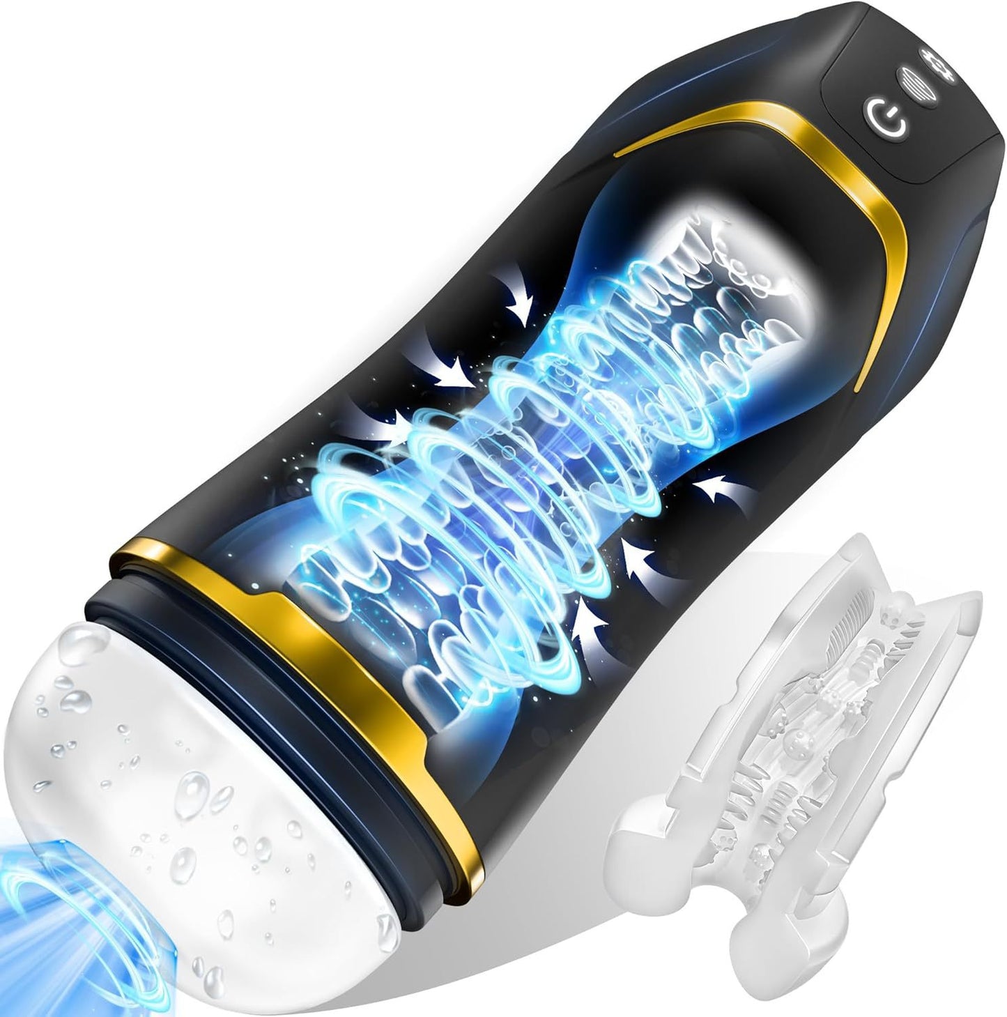 Sextoy Masturbeuse Homme Texture réelle – Masturbator Mains Libres mit Lust- und Vibrationsmodi – Automatisch – Sexualität für Erwachsene – Saugen und Vibrieren
